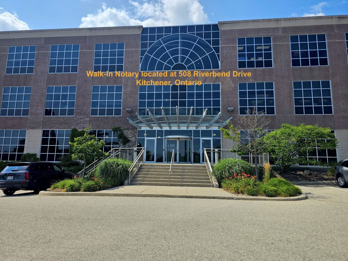 Kitchener-Waterloo’s Walk-In Notary